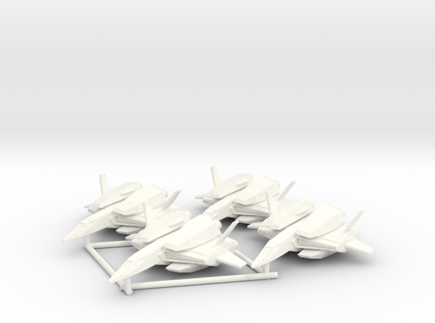 FF-S3 Saberfish Squad in White Processed Versatile Plastic