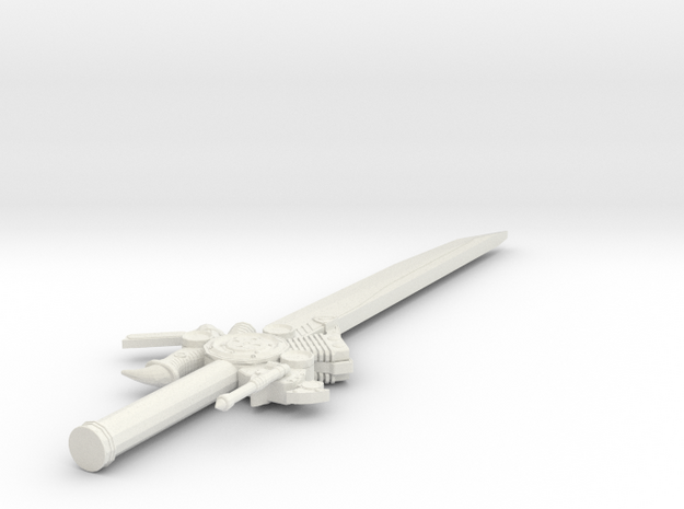 1:6 Miniature Final Fantasy Engine Blade - Modify  in White Natural Versatile Plastic