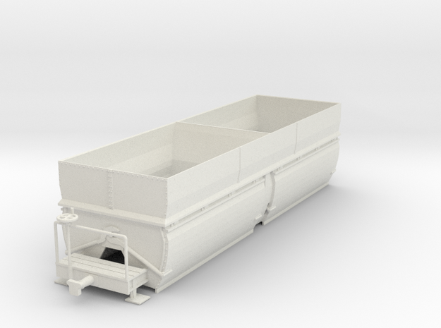 c-32-camargue-bogie-salt-wagon in White Natural Versatile Plastic