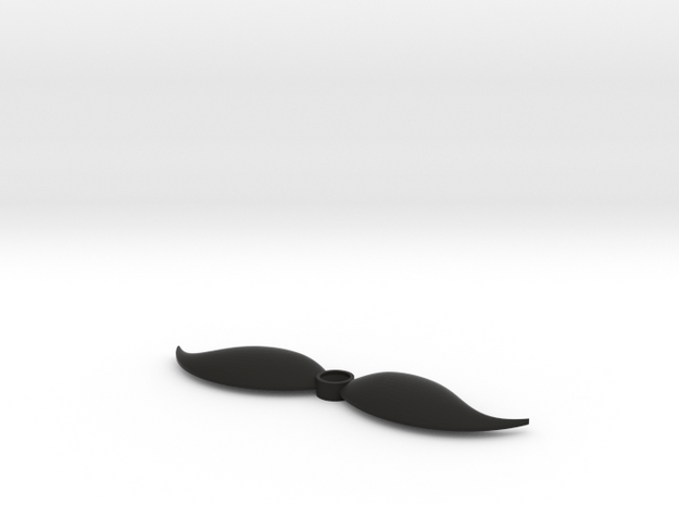 Mustache shaped outlet cover in Black Natural Versatile Plastic