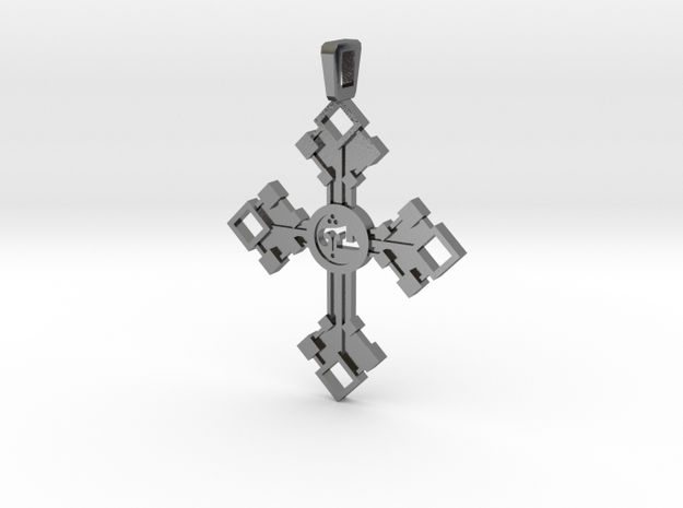 Cross  in Polished Silver