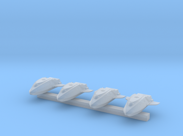 1:350 Scale NX Shuttlepods (4x) in Tan Fine Detail Plastic