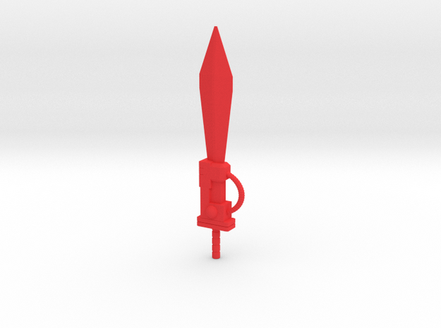 Sludge Energo Sword in Red Processed Versatile Plastic: Medium
