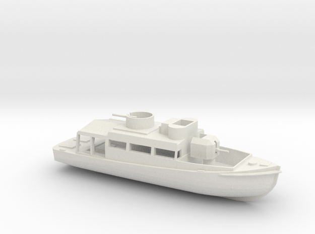 1/96 Scale Patrol Boat in White Natural Versatile Plastic