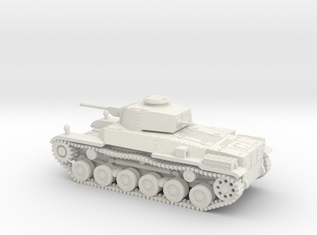 1/87 IJA Type 1 Chi-He Medium Tank in White Natural Versatile Plastic
