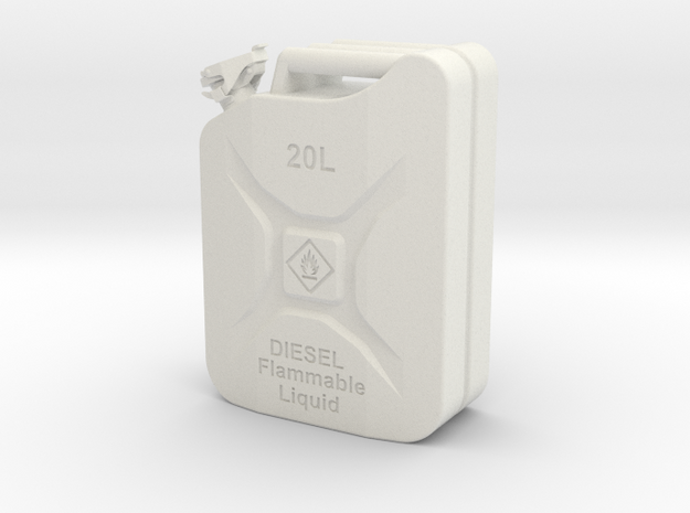 Jerry Can Diesel HD 1:10 in White Natural Versatile Plastic: 1:10