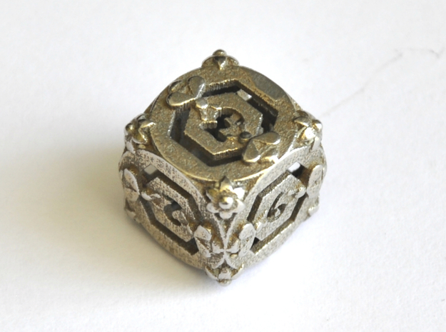 D6 Balanced - Bees in Polished Bronzed-Silver Steel