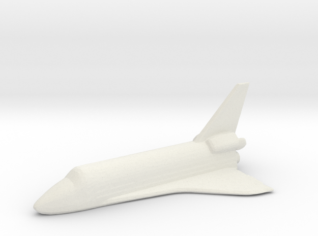 Space Shuttle in White Natural Versatile Plastic