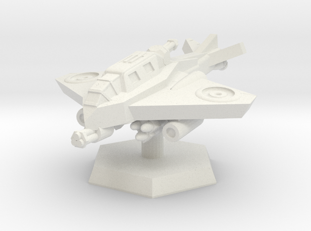 VTOL Fighter (Hovering) in White Natural Versatile Plastic: Extra Small