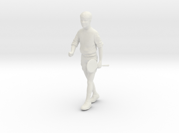 1/24 Boy Walking to Gym in White Natural Versatile Plastic