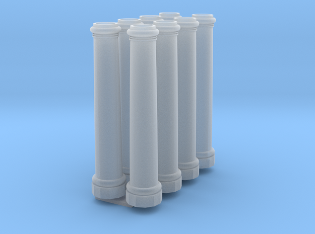 HO Scale 20 ft x 48 inch pillars in Smoothest Fine Detail Plastic