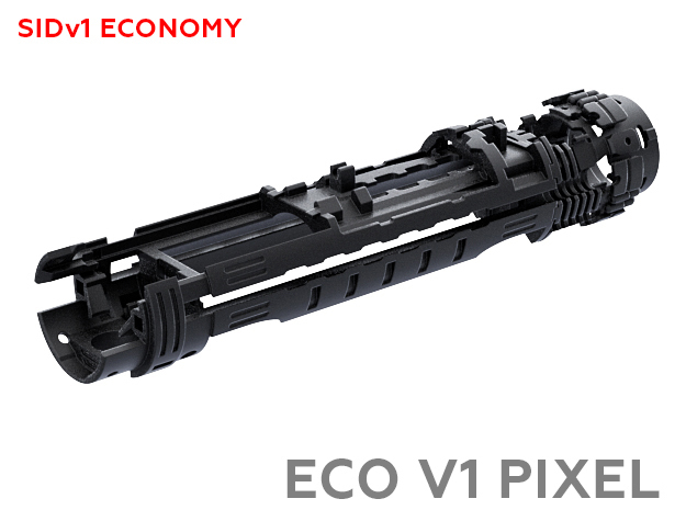 SID Chassis ECO V1 PIXEL in Black Natural Versatile Plastic