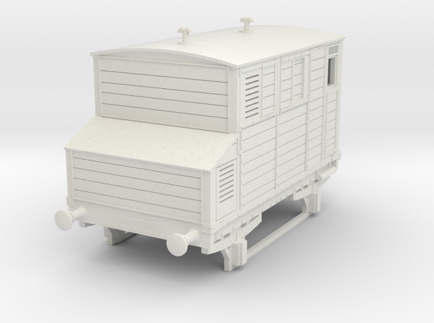 o-87-mgwr-horsebox in White Natural Versatile Plastic