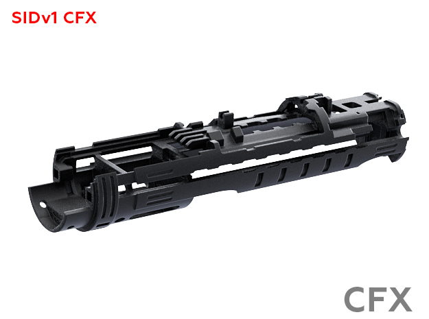 SID Chassis PLASTIC CFX in Black Natural Versatile Plastic
