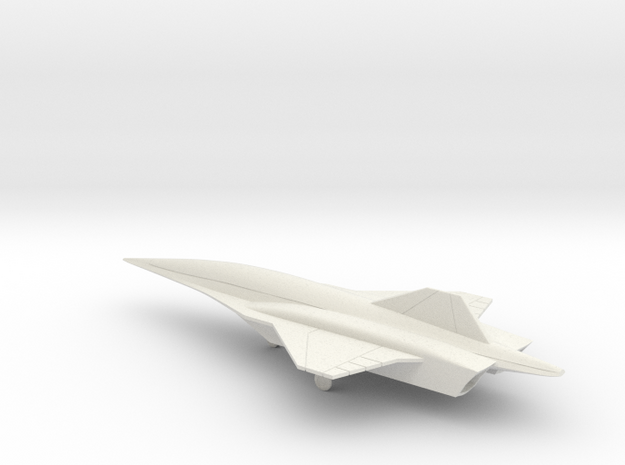 Lockheed Martin SR-72 UAV (w/Landing Gear) in White Natural Versatile Plastic: 1:200