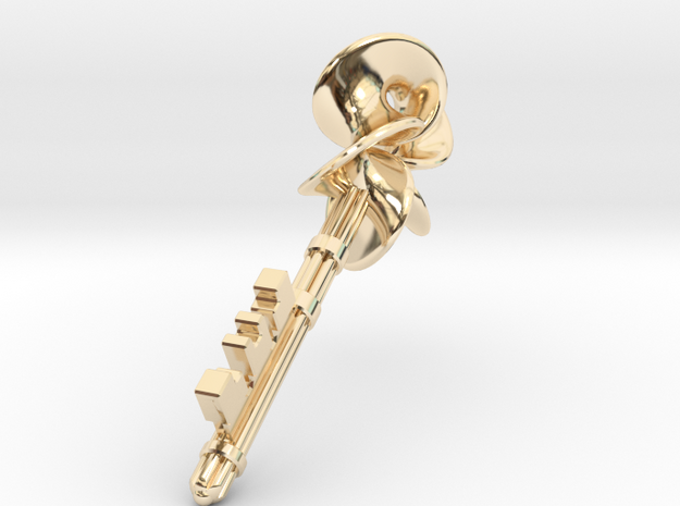 Key to the City pendant in 14K Yellow Gold