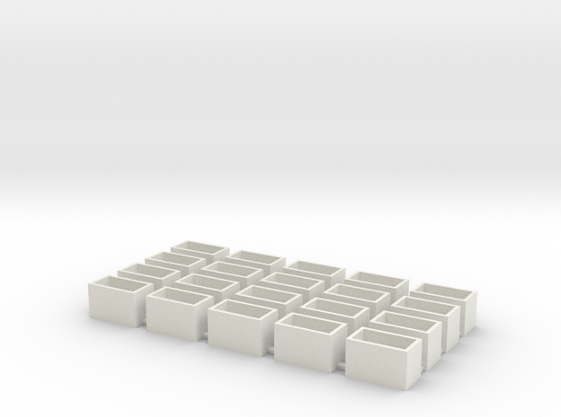 16X9X10 20 pack speaker boxes in White Natural Versatile Plastic