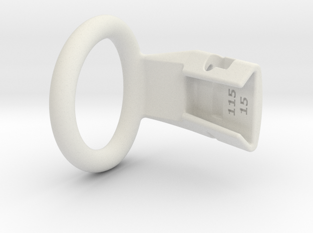 Q4e single ring XL 36.6mm in White Premium Versatile Plastic