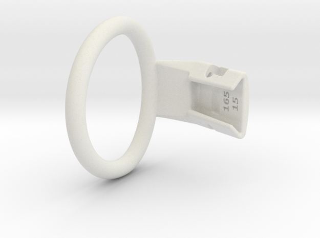Q4e single ring XL 52.5mm in White Premium Versatile Plastic