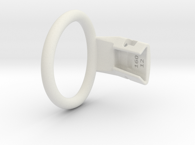 Q4e single ring L 50.9mm in White Premium Versatile Plastic