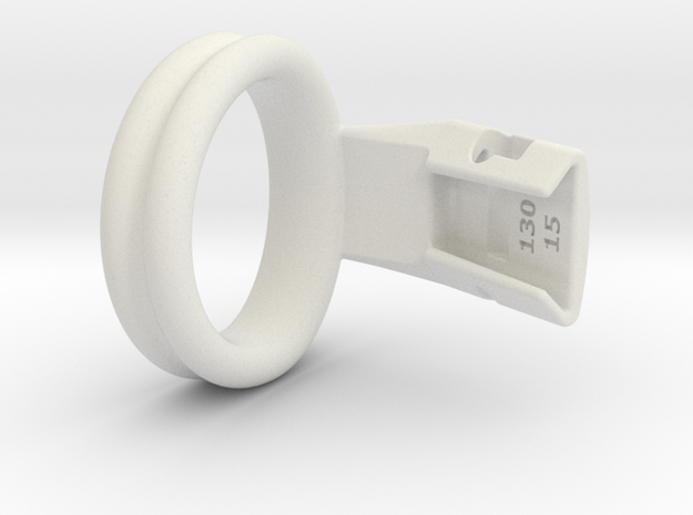 Q4e double ring XL 41.4mm in White Premium Versatile Plastic
