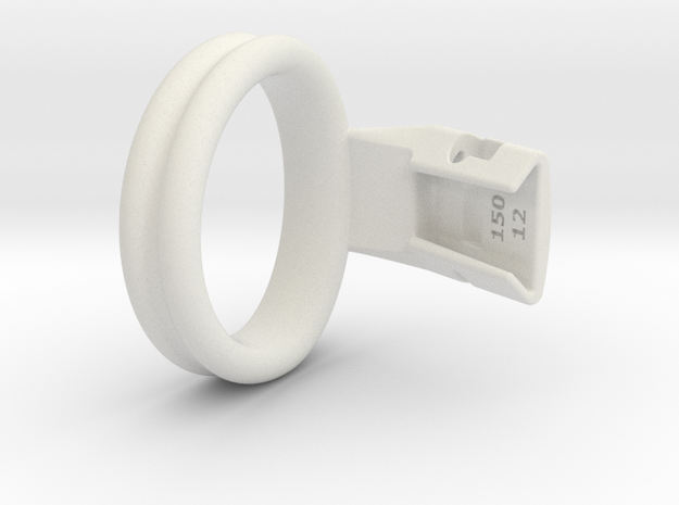 Q4e double ring L 47.7mm in White Premium Versatile Plastic