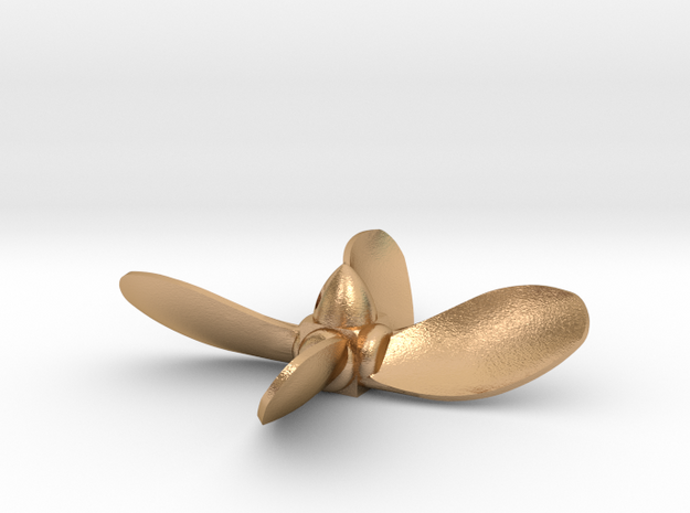 built-up type propeller - clockwise rotation in Natural Bronze