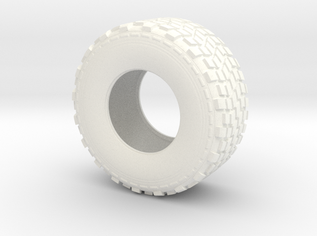 tire-L-03-2019  1/24 in White Processed Versatile Plastic