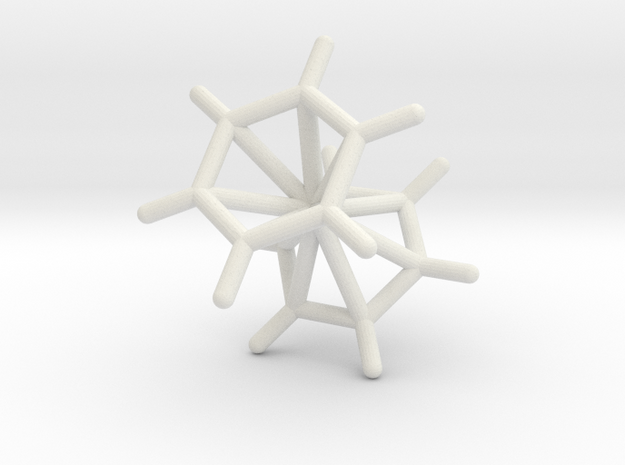 #40 D6d bis(benzene)-chromium (staggered) in White Natural Versatile Plastic