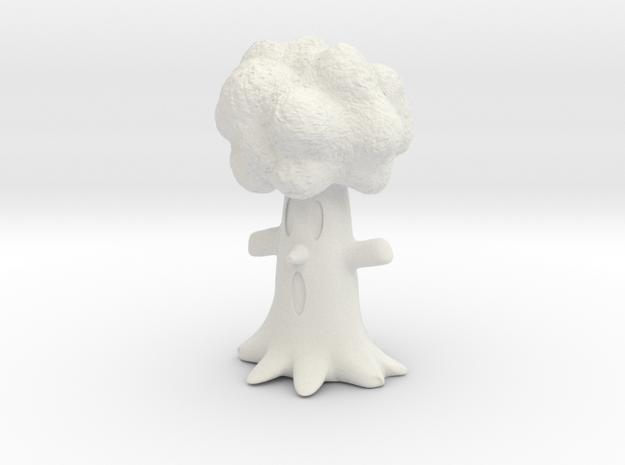 Kirby Whispy tree miniature for games and rpg in White Natural Versatile Plastic