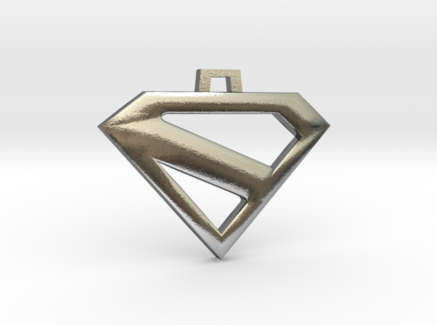 Superman Kingdom Come keychain/pendant in Polished Silver