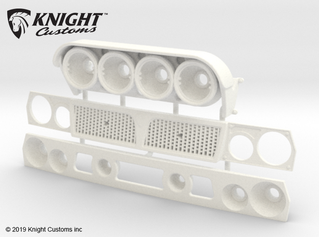 KCLD002 Delta Grill & Light Pod in White Processed Versatile Plastic