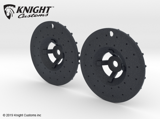 KCLD003 Delta Turbofan wheel disc in Black Natural Versatile Plastic