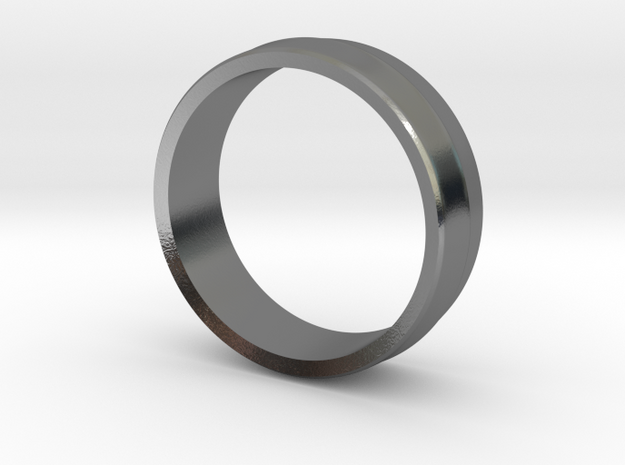 Alternative Penta Unisex Band Ring by V DESIGN LAB in Polished Silver