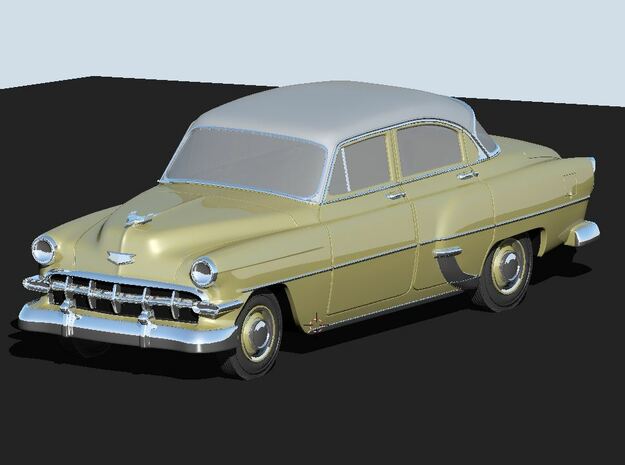 1954 Chevy 4 Door 210 (2) N Scale Vehicles in Smooth Fine Detail Plastic