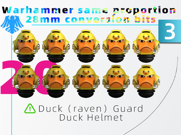 MK Galaxy Duck（raven）Guard Duck Helmet  Model 3 in Tan Fine Detail Plastic