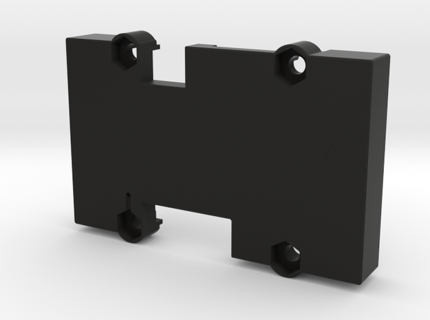 X2.1 Case - Bottom - Vertical Pins in Black Natural Versatile Plastic