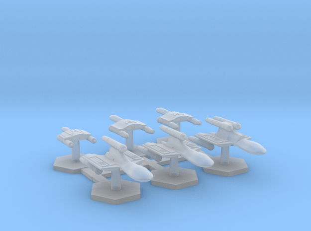 7000 Scale Romulan Fleet Hawk Builder Collection  in Tan Fine Detail Plastic