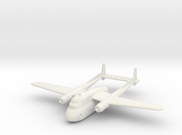 1/285 (6mm) Chase (Fairchild) XC-120 Packplane in White Natural Versatile Plastic