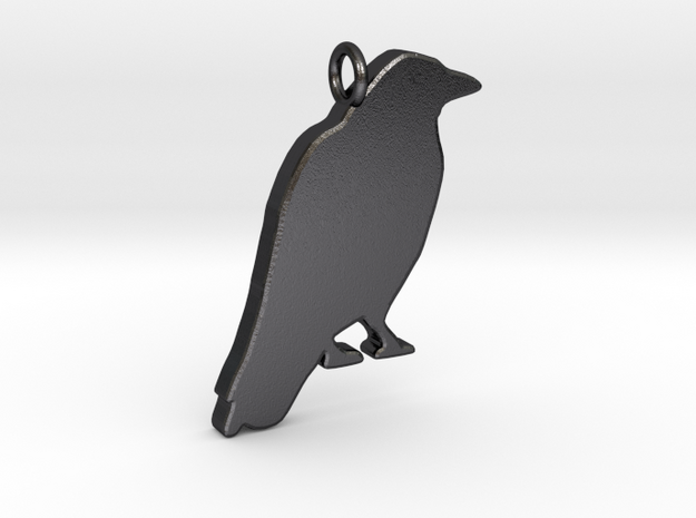 Crow in Polished and Bronzed Black Steel