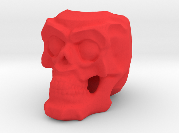 Skull Planter in Red Processed Versatile Plastic