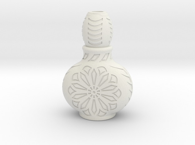 Table Flower Pot in White Natural Versatile Plastic