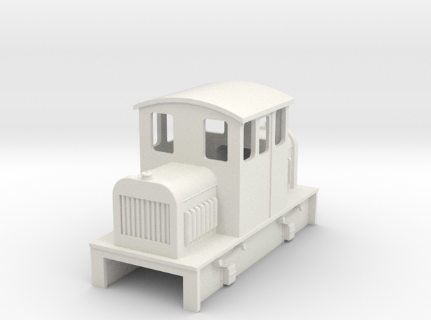 009 Centercab diesel loco 3a in White Natural Versatile Plastic
