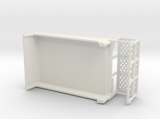 1/64th DOT Road crew with service basket in White Natural Versatile Plastic