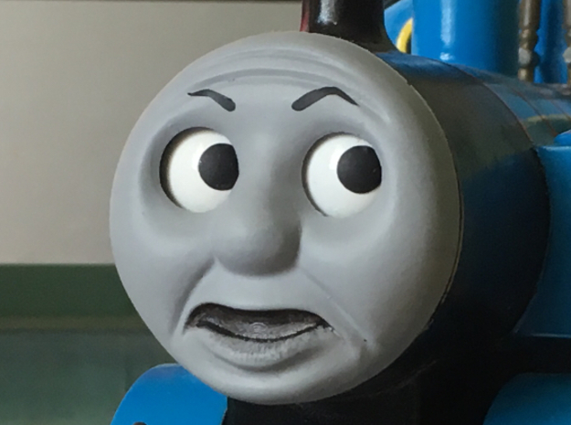 Gauge 1 Character 1 O Face (from seasons 1-2) in White Smooth Versatile Plastic