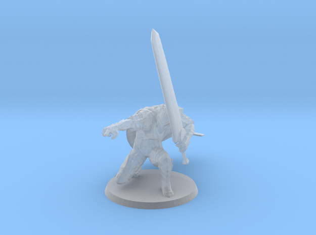 Guts Berserk Armour 1/60 miniature for fantasy rpg in Tan Fine Detail Plastic