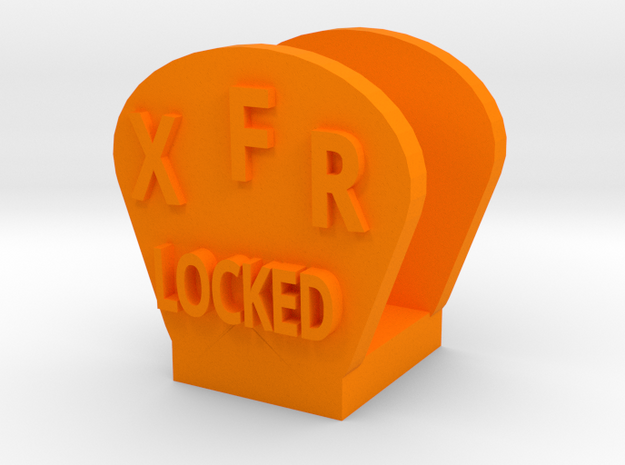 CRC1008 Diff Lock Switch Protector TRX-4 TQi Radio in Orange Processed Versatile Plastic