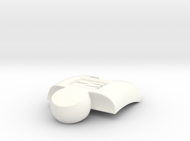 PuzzlelinkletterM in White Processed Versatile Plastic