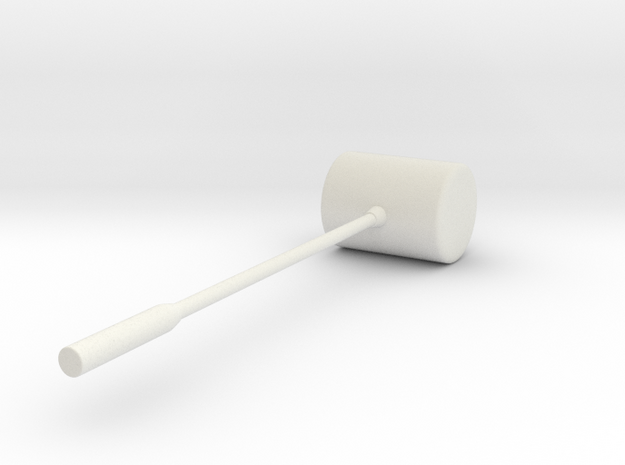 Playscale (1/6) Miniature Mallet v1 in White Natural Versatile Plastic
