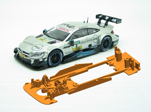 PSCA01902 Chassis for Carrera Mercedes AMG C63 DTM in White Natural Versatile Plastic